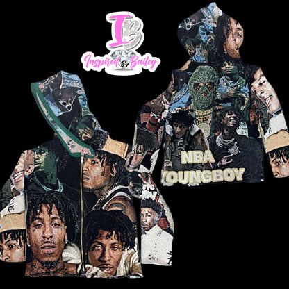Custom Zip Up Tapestry Hoodie