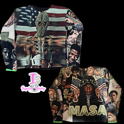 Custom Tapestry zip up Jacket