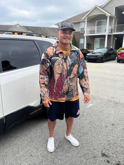Custom Tapestry zip up Jacket