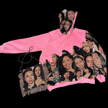 Custom Bling Tapestry Hoodie