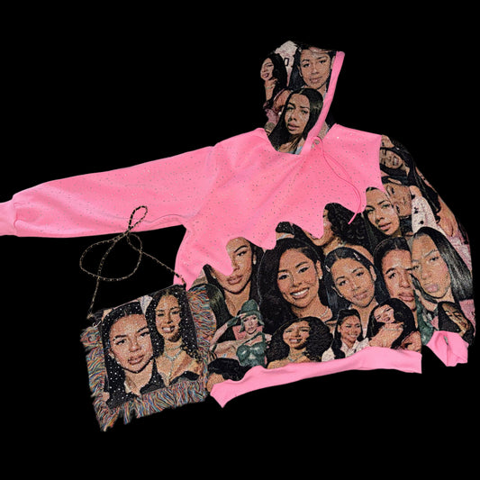Custom Bling Tapestry Hoodie