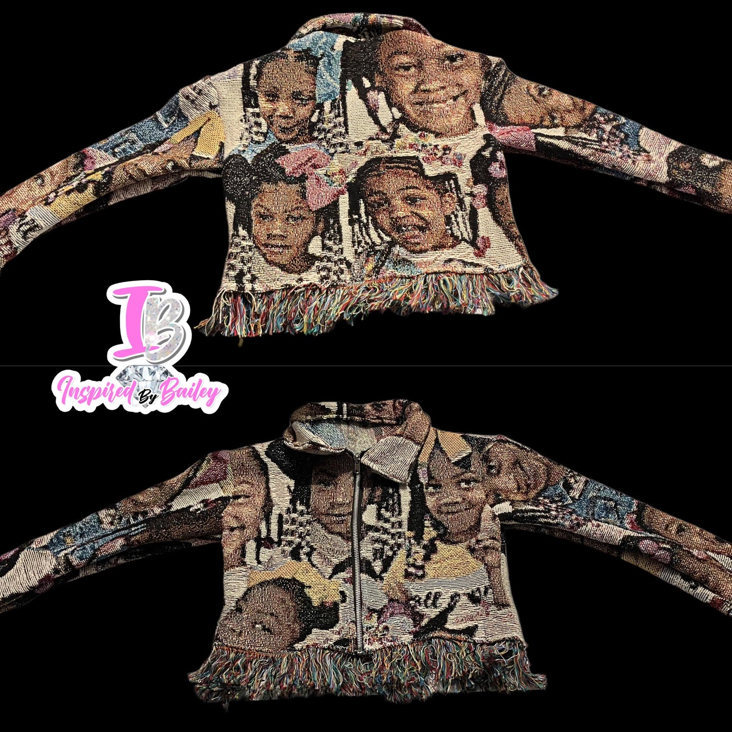 Custom Tapestry zip up Jacket