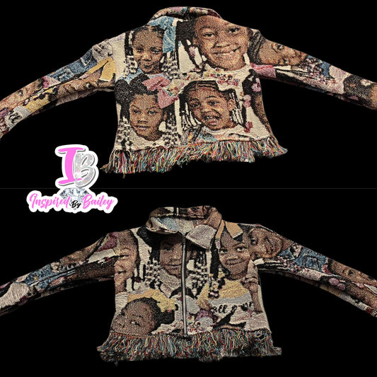 Custom Tapestry zip up Jacket