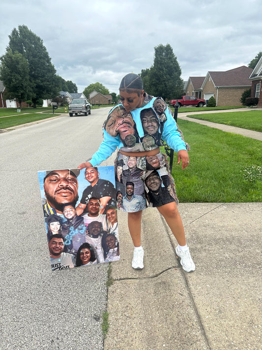 Custom Tapestry Shorts bucket hat sold separately