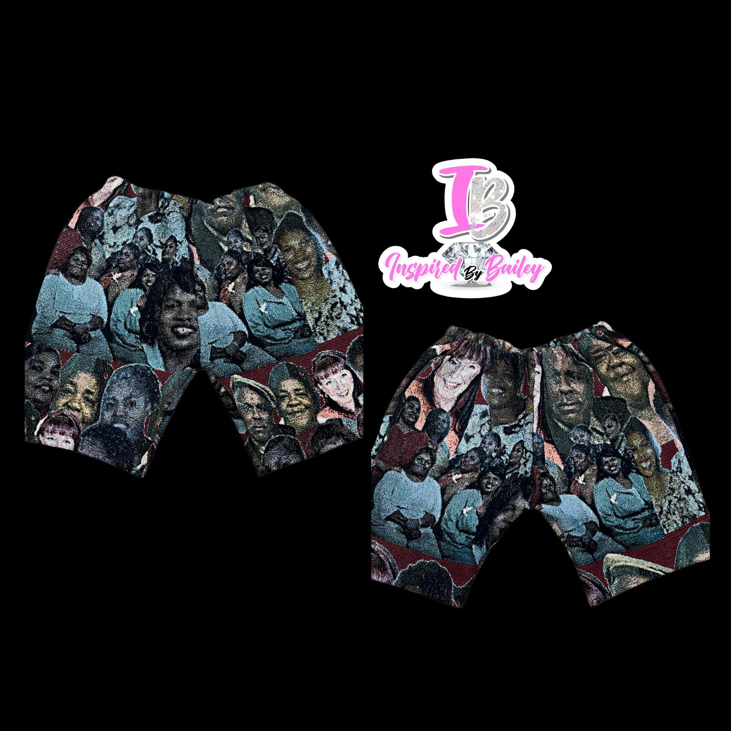 Custom Tapestry Shorts bucket hat sold separately